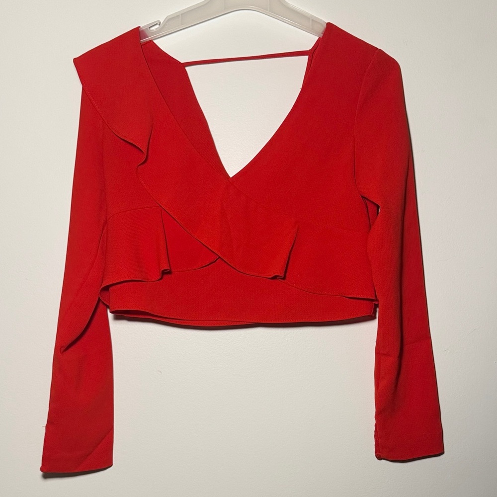 Zara Vibrant Red Women's Blouse
